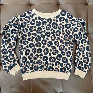 H&M Beige Knit Sweatshirt Girls 6x/7